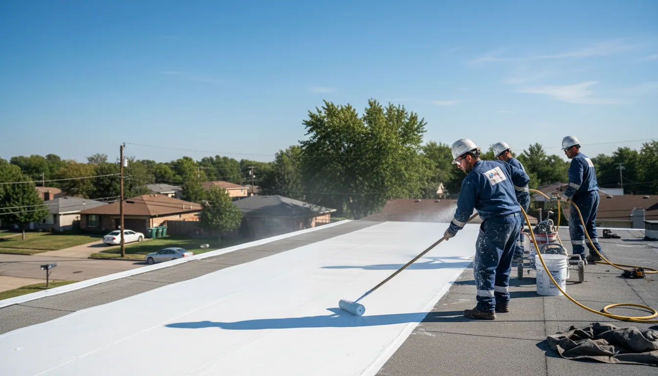 Commercial roof coating in Paulding, MS near me